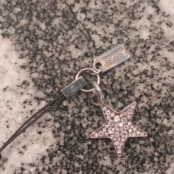 Coach Key Chain Bag Charm, Phone Attachment - Vintage - Twinkle Star - Picture 4 of 15